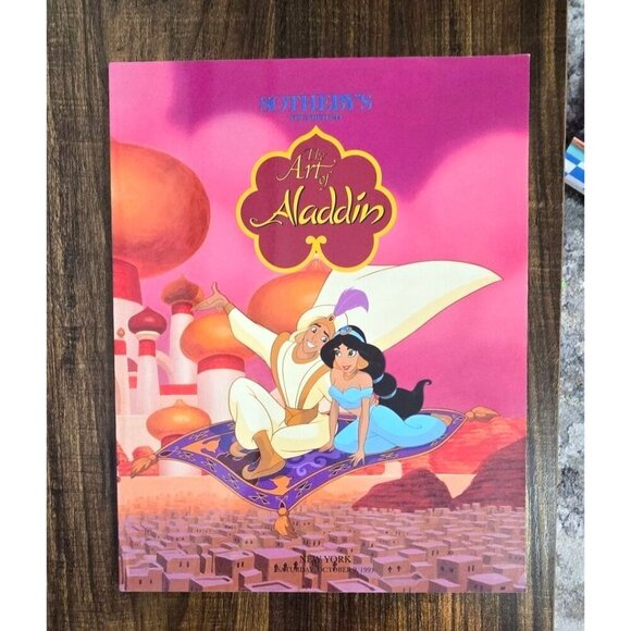 The Art Of Aladdin Sotheby's Auction Catalog October 9 1993 Disney Memorabilia - Picture 1 of 11